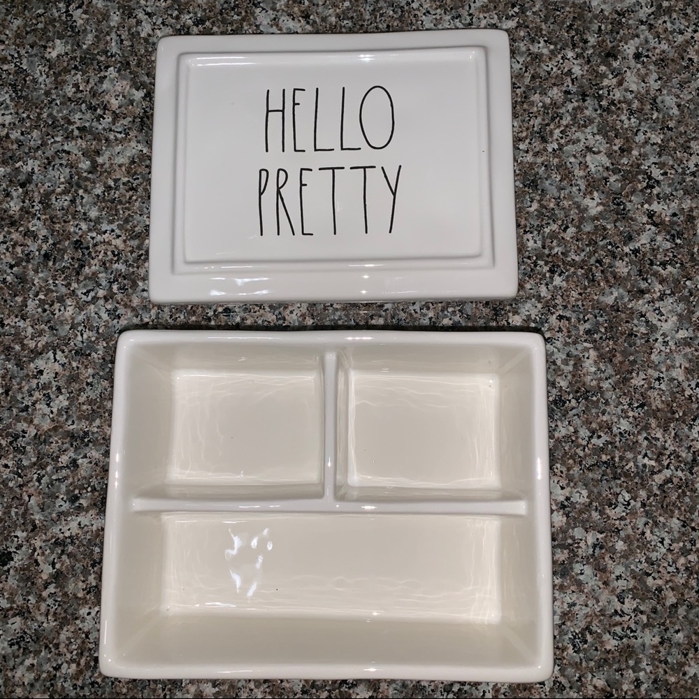 Rae Dunn Hello Pretty Trinket Jewelry Box